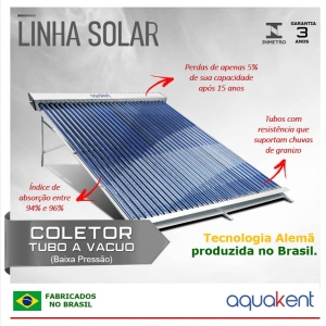 Módulos solar a vácuo
